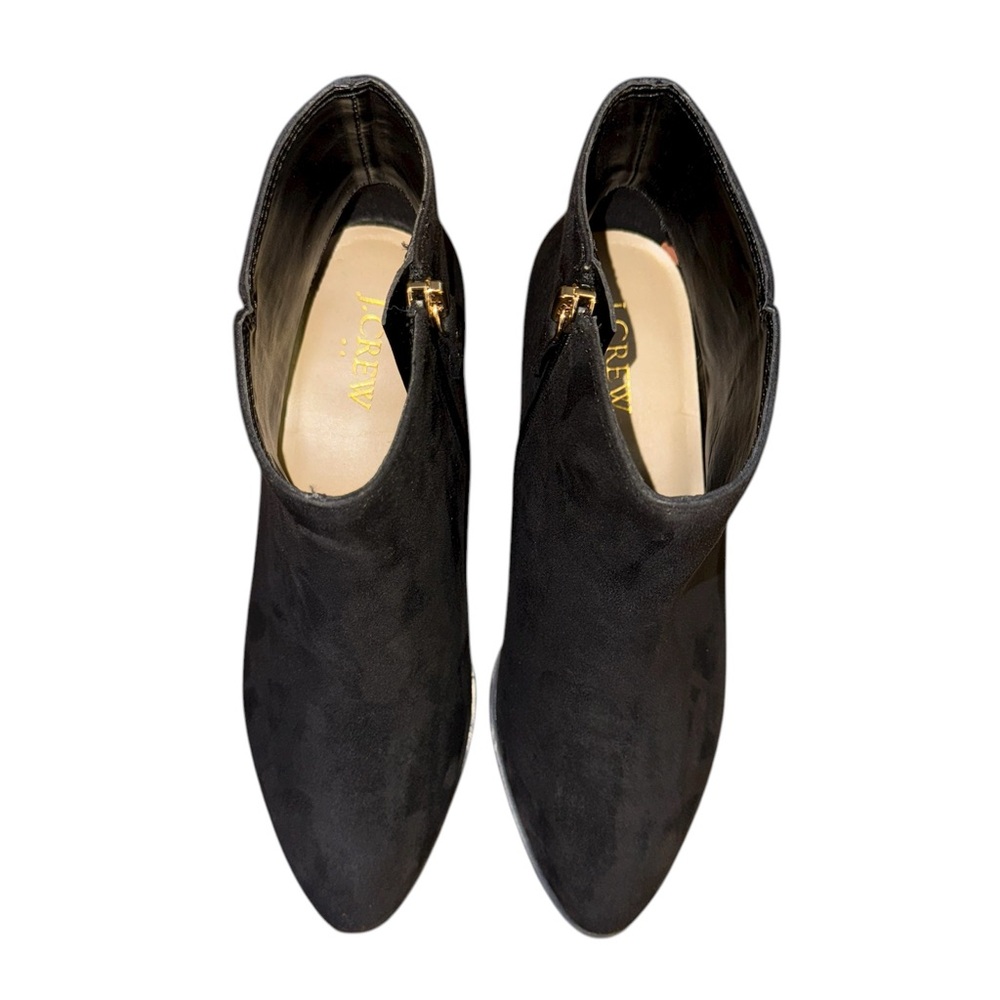 J.Crew Sueded Ankle Boots Women’s Size 6.5 Black - Picture 7 of 10
